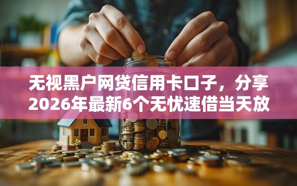 无视黑户网贷信用卡口子，分享2026年最新6个无忧速借当天放款的平台