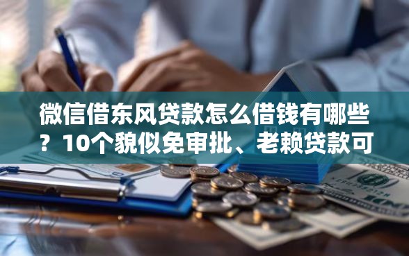 微信借东风贷款怎么借钱有哪些？10个貌似免审批、老赖贷款可以下的网贷口子合集