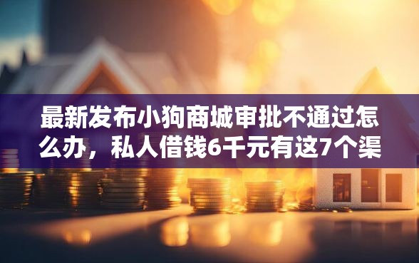 最新发布小狗商城审批不通过怎么办，私人借钱6千元有这7个渠道