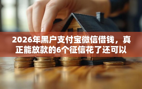 2026年黑户支付宝微信借钱，真正能放款的6个征信花了还可以借钱的平台推荐