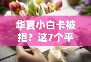 华夏小白卡被拒？这7个平台贷款快值得一试