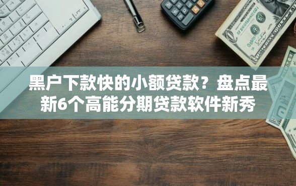 黑户下款快的小额贷款？盘点最新6个高能分期贷款软件新秀