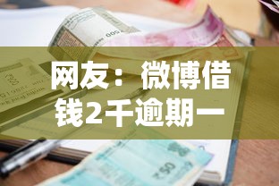 网友：微博借钱2千逾期一年？求介绍几款好批的小额贷款平台