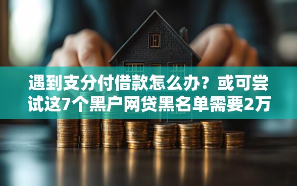 遇到支分付借款怎么办？或可尝试这7个黑户网贷黑名单需要2万能借款平台