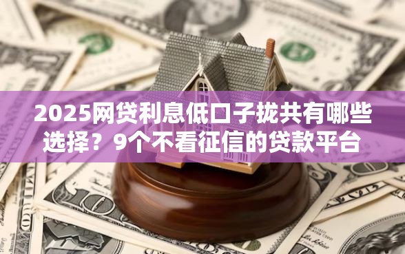 2025网贷利息低口子拢共有哪些选择？9个不看征信的贷款平台一定能下款详解