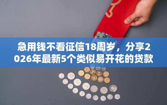 急用钱不看征信18周岁，分享2026年最新5个类似易开花的贷款平台