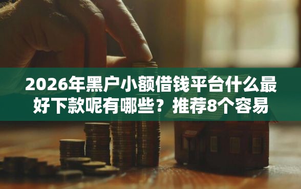 2026年黑户小额借钱平台什么最好下款呢有哪些？推荐8个容易下款的平台