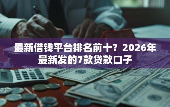 最新借钱平台排名前十？2026年最新发的7款贷款口子