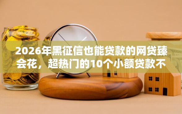 2026年黑征信也能贷款的网贷臻会花，超热门的10个小额贷款不查征信的平台推荐