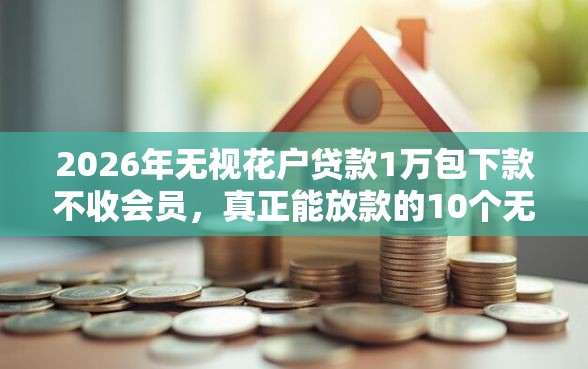 2026年无视花户贷款1万包下款不收会员，真正能放款的10个无视黑白百分百下款的借款软件推荐
