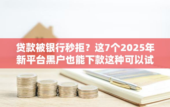 贷款被银行秒拒？这7个2025年新平台黑户也能下款这种可以试试
