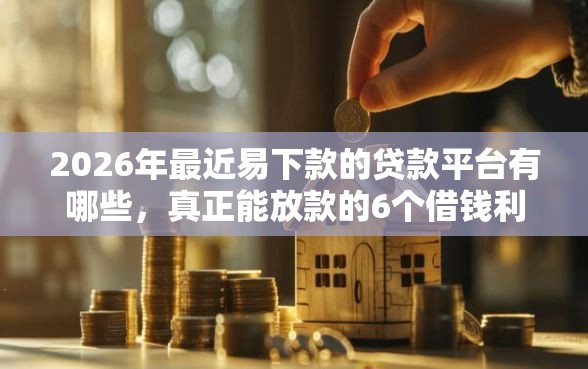 2026年最近易下款的贷款平台有哪些，真正能放款的6个借钱利息低的平台推荐
