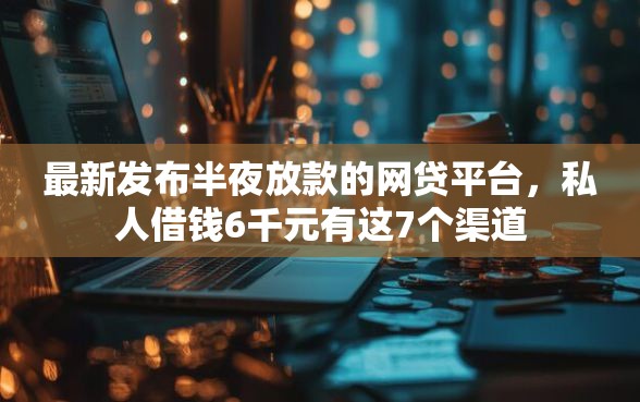 最新发布半夜放款的网贷平台，私人借钱6千元有这7个渠道