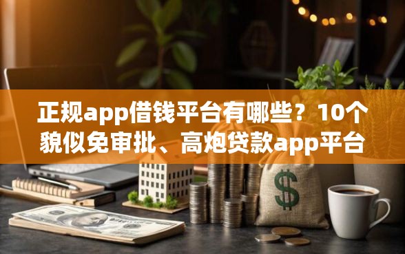 正规app借钱平台有哪些？10个貌似免审批、高炮贷款app平台合集
