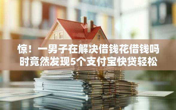 惊！一男子在解决借钱花借钱吗时竟然发现5个支付宝快贷轻松借平台，事后分享了出来