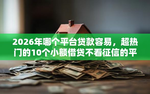 2026年哪个平台贷款容易，超热门的10个小额借贷不看征信的平台推荐