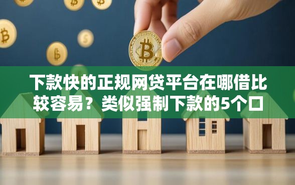 下款快的正规网贷平台在哪借比较容易？类似强制下款的5个口子参考
