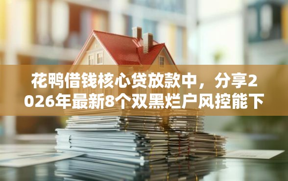 花鸭借钱核心贷放款中，分享2026年最新8个双黑烂户风控能下款5000口子