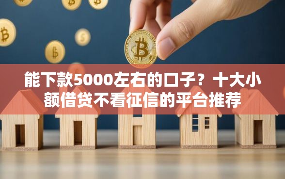 能下款5000左右的口子？十大小额借贷不看征信的平台推荐