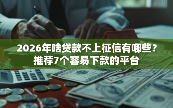 2026年啥贷款不上征信有哪些？推荐7个容易下款的平台