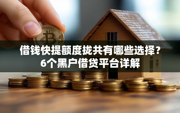 借钱快提额度拢共有哪些选择？6个黑户借贷平台详解
