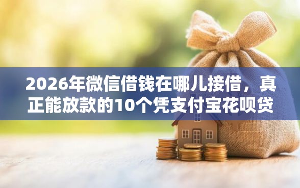 2026年微信借钱在哪儿接借，真正能放款的10个凭支付宝花呗贷款的平台推荐