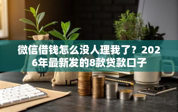 微信借钱怎么没人理我了？2026年最新发的8款贷款口子