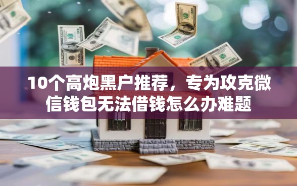 10个高炮黑户推荐，专为攻克微信钱包无法借钱怎么办难题