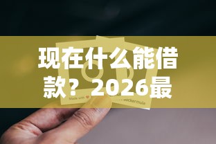 现在什么能借款？2026最新测评10个1000口子秒下