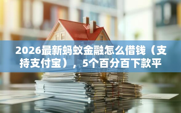 2026最新蚂蚁金融怎么借钱（支持支付宝），5个百分百下款平台无私分享