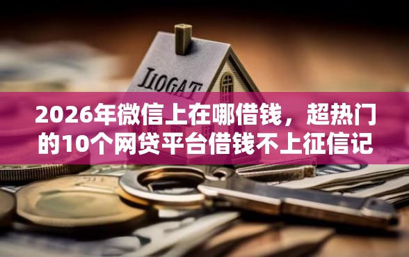 2026年微信上在哪借钱，超热门的10个网贷平台借钱不上征信记录的推荐