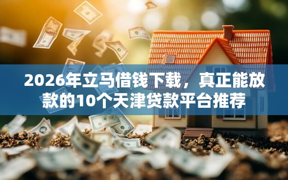 2026年立马借钱下载，真正能放款的10个天津贷款平台推荐