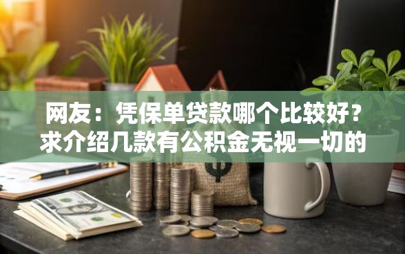 网友：凭保单贷款哪个比较好？求介绍几款有公积金无视一切的口子