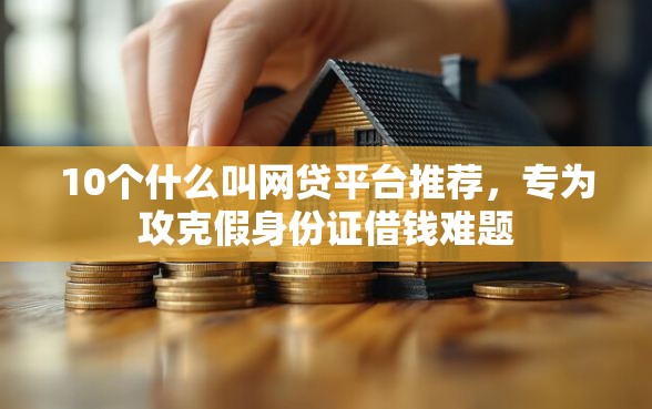10个什么叫网贷平台推荐，专为攻克假身份证借钱难题