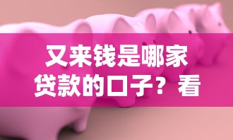 又来钱是哪家贷款的口子？看看这6个58岁可以贷款的口子怎么样