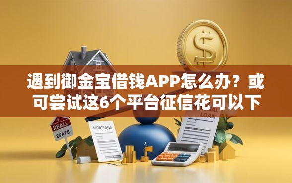 遇到御金宝借钱APP怎么办？或可尝试这6个平台征信花可以下款