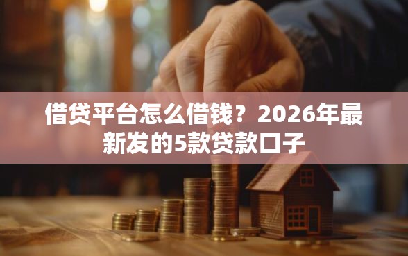 借贷平台怎么借钱？2026年最新发的5款贷款口子