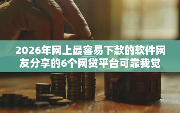 2026年网上最容易下款的软件网友分享的6个网贷平台可靠我觉得不错！