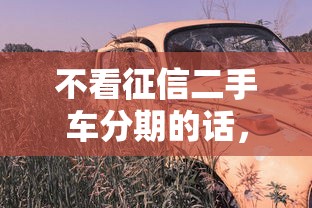 不看征信二手车分期的话，可以看看这5个征信花了容易通过的平台借款