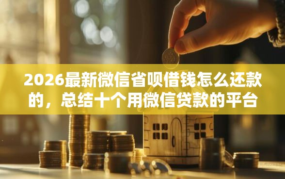 2026最新微信省呗借钱怎么还款的，总结十个用微信贷款的平台！