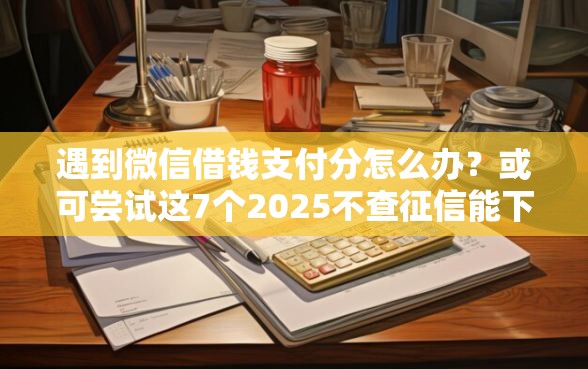 遇到微信借钱支付分怎么办？或可尝试这7个2025不查征信能下款的平台