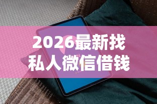 2026最新找私人微信借钱（支持微信），7个如何举报网贷平台无私分享