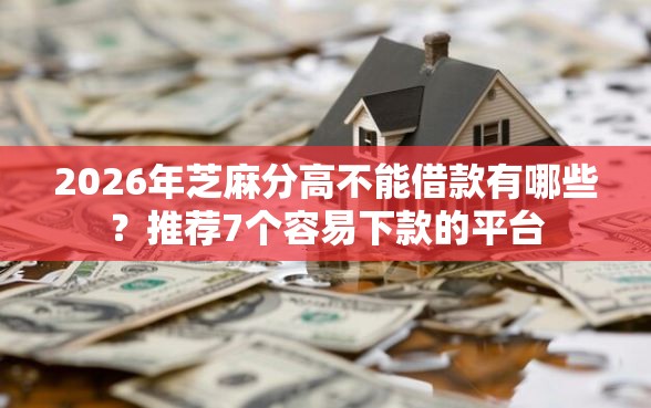 2026年芝麻分高不能借款有哪些？推荐7个容易下款的平台
