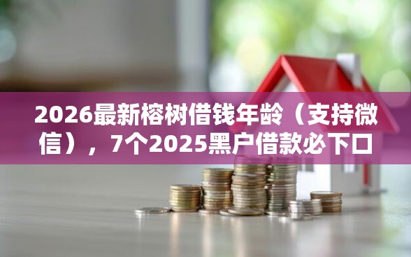 2026最新榕树借钱年龄（支持微信），7个2025黑户借款必下口子无私分享