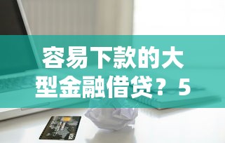 容易下款的大型金融借贷？5个支持下款到微信的信用花了平台能借到钱