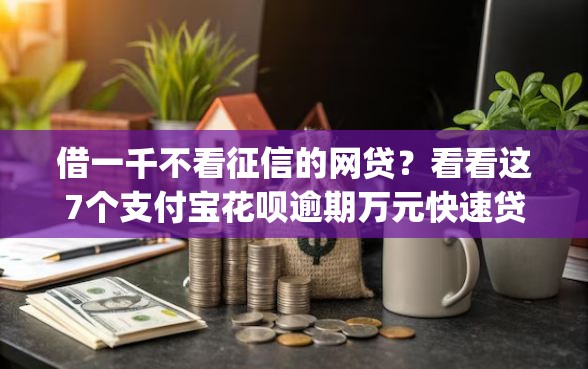 借一千不看征信的网贷？看看这7个支付宝花呗逾期万元快速贷款app怎么样