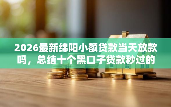 2026最新绵阳小额贷款当天放款吗，总结十个黑口子贷款秒过的口子！