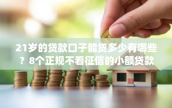 21岁的贷款口子能贷多少有哪些？8个正规不看征信的小额贷款app推荐给你