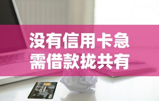 没有信用卡急需借款拢共有哪些选择？9个黑户都可以通过的贷款平台详解
