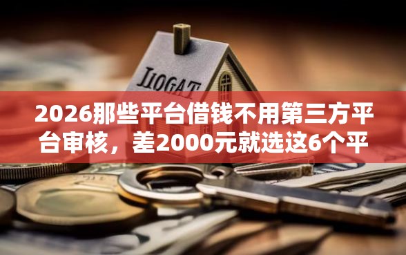 2026那些平台借钱不用第三方平台审核，差2000元就选这6个平台